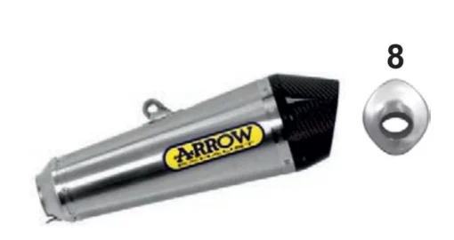 Arrow X Kone Slip On Silencer For Kawasaki ZX6R (2019 21) (71898XKI) 1