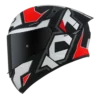 KYT TT Course Electron Matt Grey Red Helmet 1