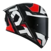 KYT TT Course Electron Matt Grey Red Helmet 2