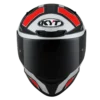 KYT TT Course Electron Matt Grey Red Helmet 4