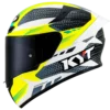 KYT TT Course Gear BlkYellow Helmet 1