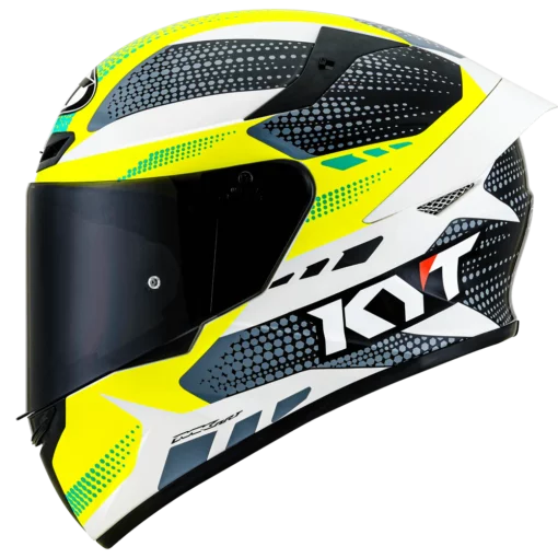 KYT TT Course Gear BlkYellow Helmet 1