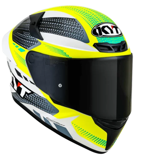 KYT TT Course Gear BlkYellow Helmet 3