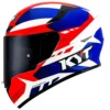 KYT TT Course Grand Prix BlueRed Helmet 1