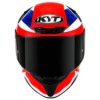 KYT TT Course Grand Prix BlueRed Helmet 2