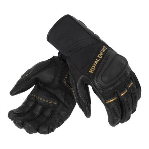 Royal Enfield Men Darcha Black Riding Gloves 1