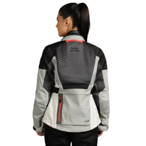 Royal Enfield x Revit Women Darcha Pro Light Grey Riding Jacket 5