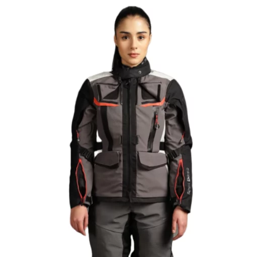 Royal Enfield x Revit Women Sahara Air Grey Riding Jacket 12