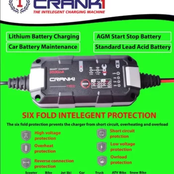 Crank1 Performance Intellegent Lead Acid Battery Charger (F3500) 02