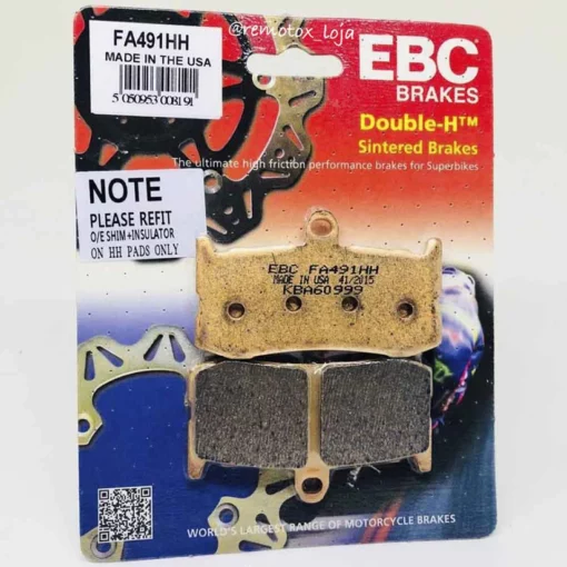 EBC Double H Sintered Front Brake Pads for Triumph Daytona 675 (FA491HH) 1