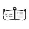 EBC Double H Sintered Front Brake Pads for Triumph Daytona 675 (FA491HH) 2