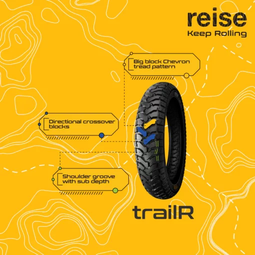 Reise TrailR 100 90 19 57P Front Tubeless Tyre 5