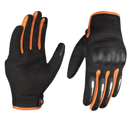 Scala Air Orange Riding Gloves 01