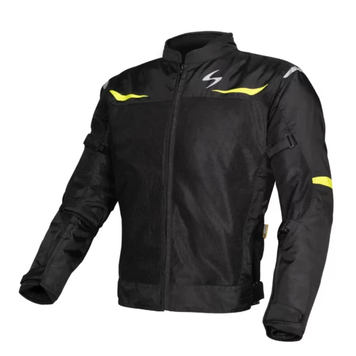 Scala Blaze Black Neon Riding Jacket 02