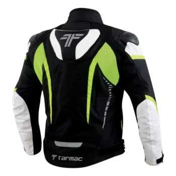 Tarmac Corsa Level 2 Black White Fluorescent Riding Jacket With Safe Tech Protectors 1