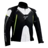 Tarmac Corsa Level 2 Black White Fluorescent Yellow Riding Jacket (Free Tex Gloves) 5