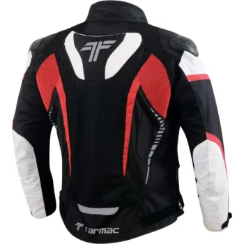 Tarmac Corsa Level 2 Black White Red Riding Jacket With Safe Tech Protectors 1