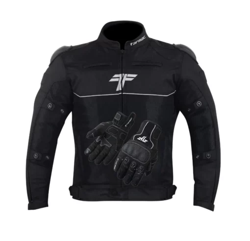 Tarmac One III Level 2 Black Riding Jacket (Free Tex Gloves) 1