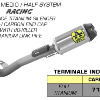 Arrow Half System Racing System (Silencer+ Link Pipe) for Kawasaki ZX 10R (2021 24) (71215HK) 1