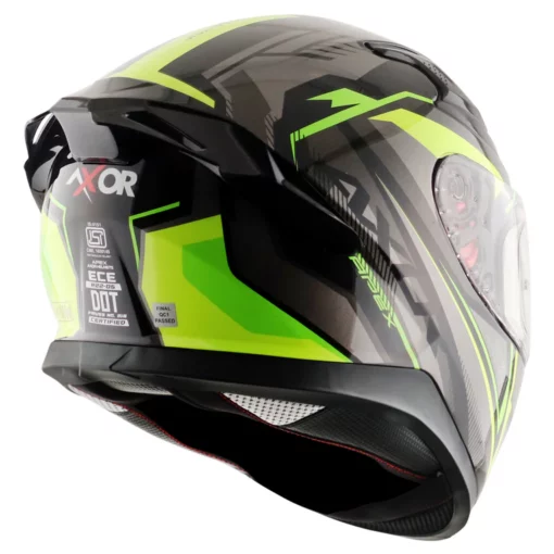 Axor Apex Black Neon Yellow Road Trip Helmet 6