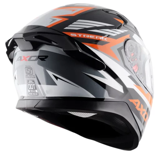 Axor Apex Black Orange Streak Helmet 6