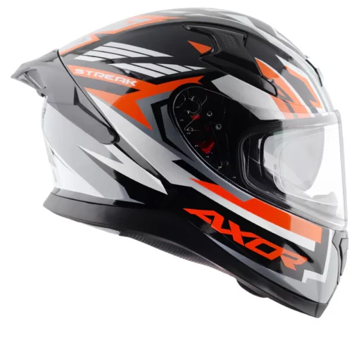 Axor Apex Black Orange Streak Helmet 7