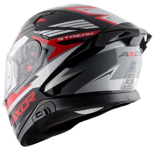 Axor Apex Black Red Streak Helmet 4