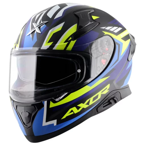 Axor Apex Dull Black Blue Streak Helmet 1