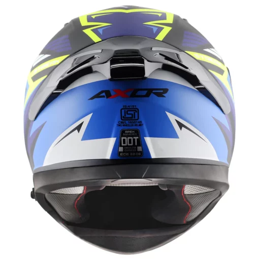 Axor Apex Dull Black Blue Streak Helmet 5