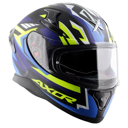 Axor Apex Dull Black Blue Streak Helmet 8