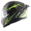 Axor Apex Dull Black Neon Yellow Road Trip Helmet 3