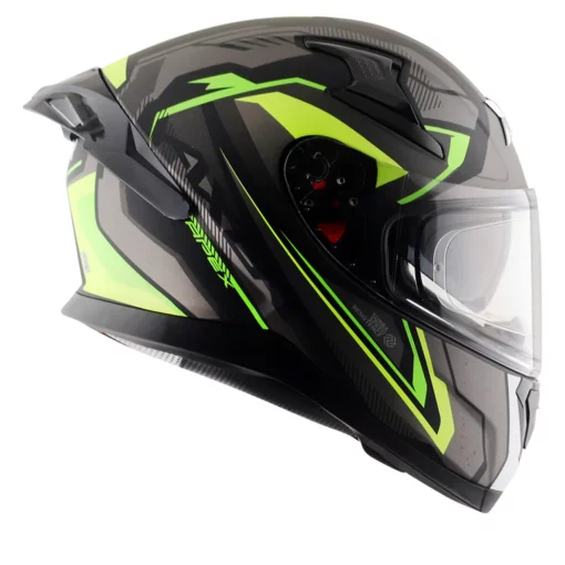 Axor Apex Dull Black Neon Yellow Road Trip Helmet 7