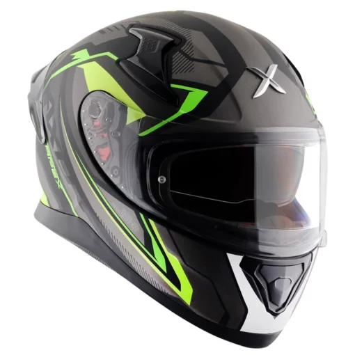 Axor Apex Dull Black Neon Yellow Road Trip Helmet 8