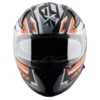 Axor Apex Dull Black Orange Streak Helmet 2