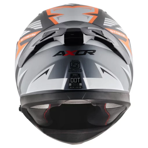 Axor Apex Dull Black Orange Streak Helmet 5