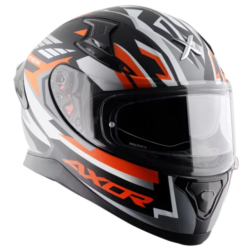 Axor Apex Dull Black Orange Streak Helmet 8