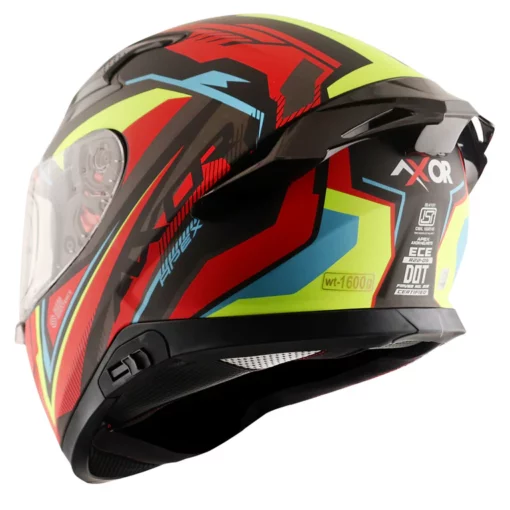 Axor Apex Dull Black Red Road Trip Helmet 4