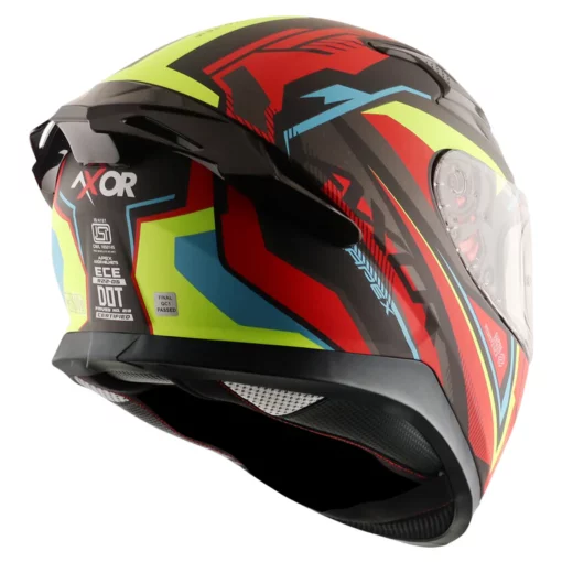 Axor Apex Dull Black Red Road Trip Helmet 6