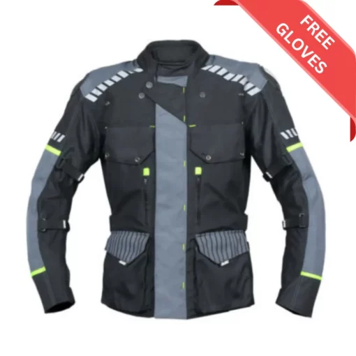 BBG Adventure Black Grey Riding Jacket SALE