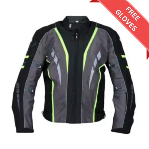 BBG Navigator Black Fluorescent Yellow Riding Jacket SALE