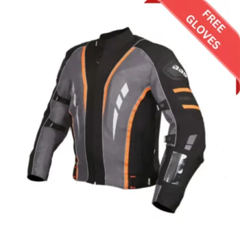 BBG Navigator Black Orange Riding Jacket SALE