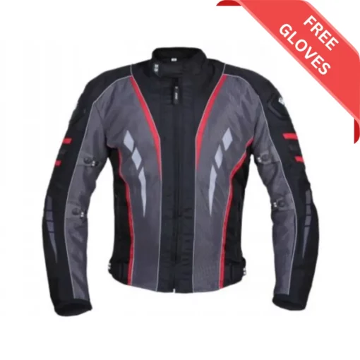 BBG Navigator Black Red Riding Jacket SALE