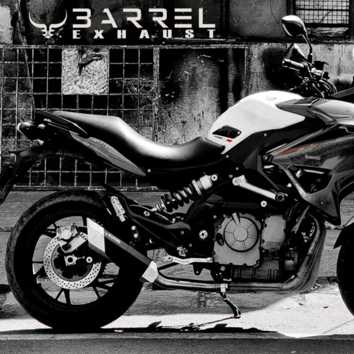 Barrel Rogue V2 Exhaust For Benelli 600 GT (Black) 1