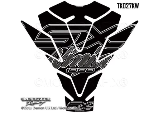 Motografix Tank Pad Protector Gel Paint Protection for Kawasaki Ninja 1000SX (2020 23) (TK027KW) 1