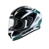 SMK Stellar Sports Adox Matt White Green Black Helmet 1