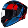 SMK Stellar Sports Faro Gloss Black Red Grey Helmet 1