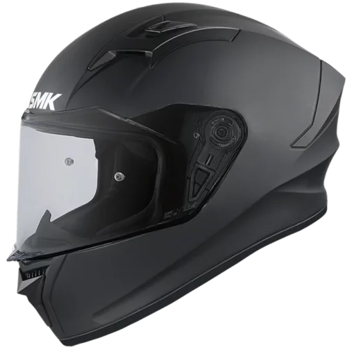 SMK Stellar Sports Matt Black Helmet 1