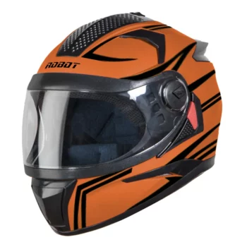 Steelbird Robot Fluo Orange Helmet 1