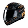 Steelbird SBA 1 Speed Matt Black with Orange Helmet 1