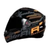 Steelbird SBA 1 Speed Matt Black with Orange Helmet 2